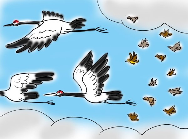 Птицы прилетели для детей