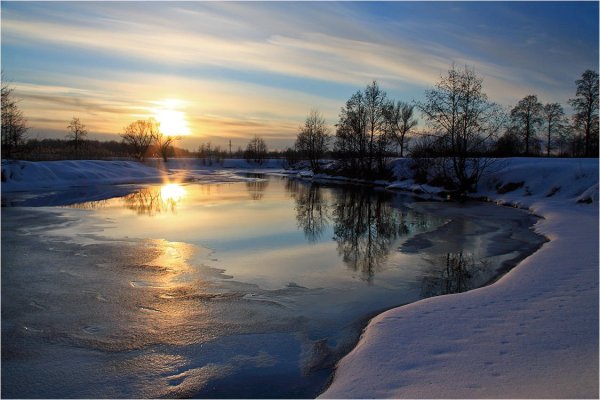 Весна вечер природа
