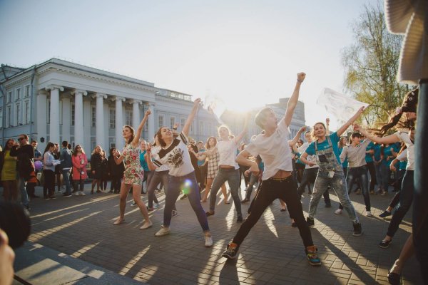 Студенты весной