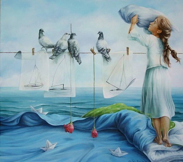 Девушка в полете