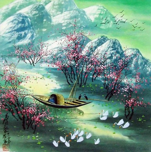 Картины художников акварелистов Китая,Японии,Кореи