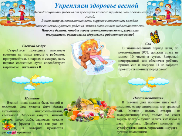 Профилактика здоровья весной