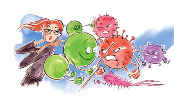 Борьба иммунитета с вирусами