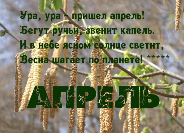 Весна весенние месяцы