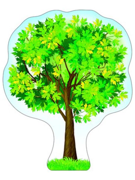 Плакат вырубной. Клен. Ф-8732