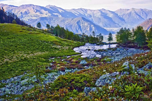 Архыз горы весной горы