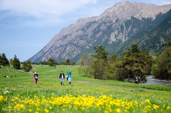 Архыз горы весной горы