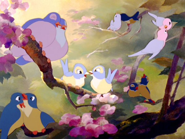 Птица из мультика