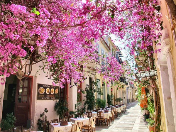 Нафплион Греция улочки