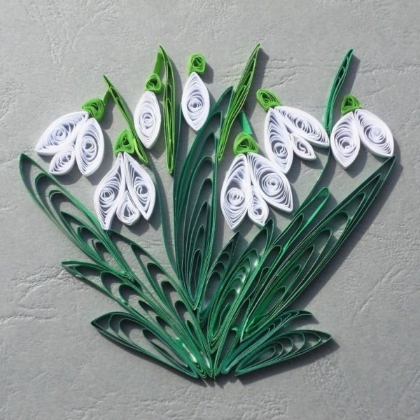 Квиллинг весенние цветы