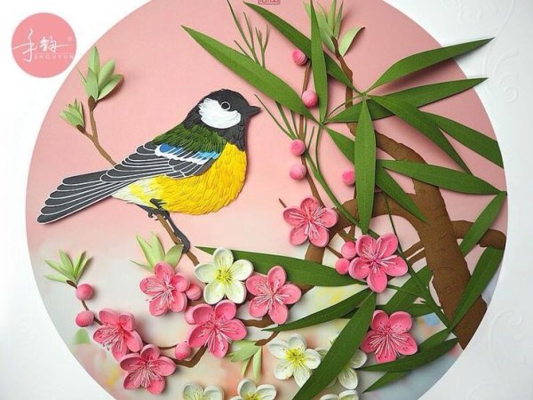 Петельчатый квиллинг тюльпаны