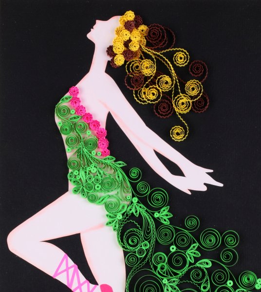 Незабудки из квиллинга