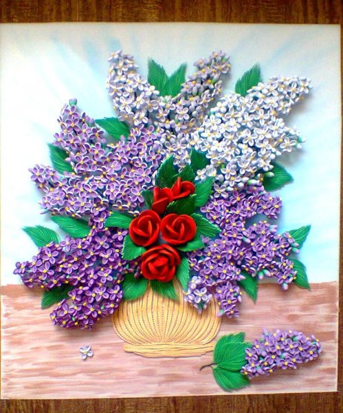 Птичка из квиллинга