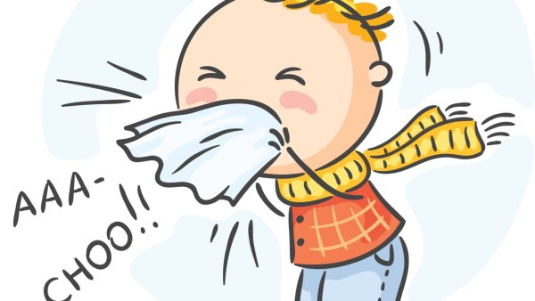 Аллергии векторные картинки чихание