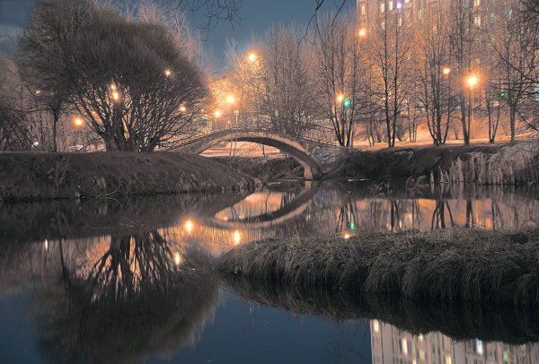 Весна вечер город