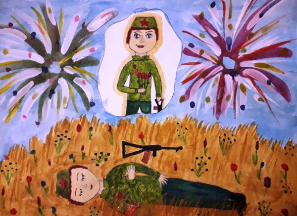 Весна Победы нарисовать