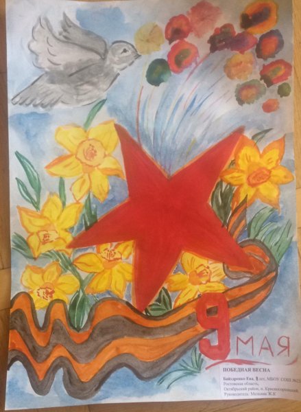 Нарисовать весну в художку