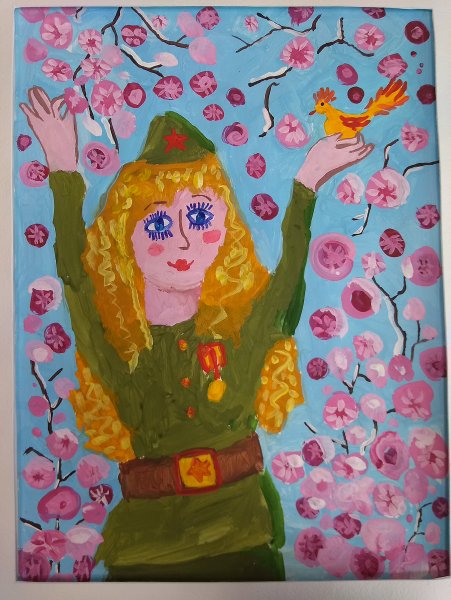 Рисунок на тему Весна Победы