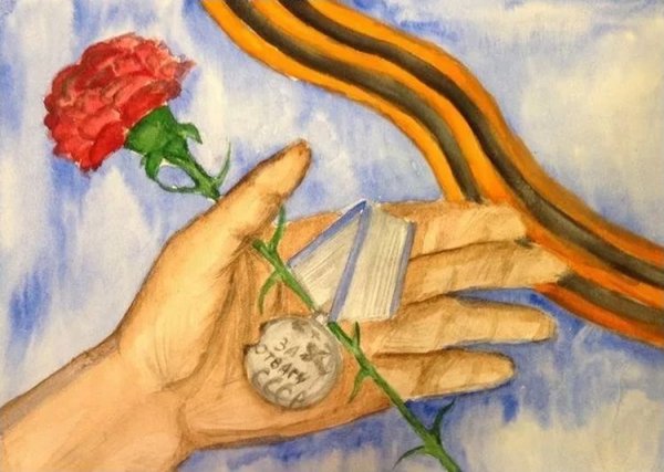 Рисунок Весна Победы 6 класс