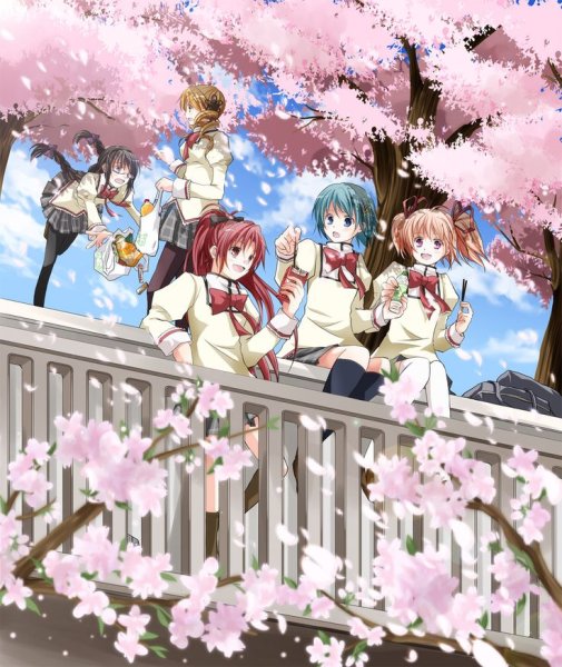 Аниме девушка Весна