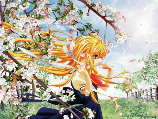 Аниме девочка Весна