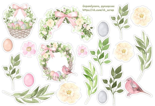 Высечки цветы для скрапбукинга