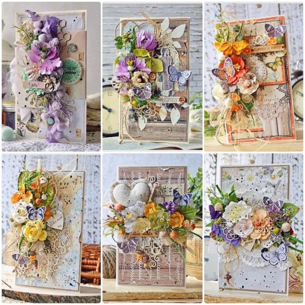 Открытки на тему Весна Скрапбукинг