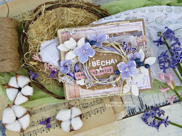 Высечки цветов для скрапбукинга