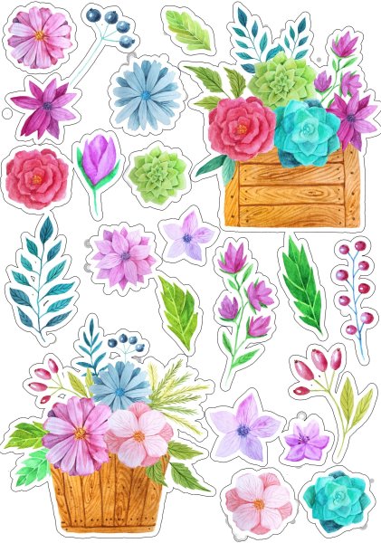 Карточки для скрапбукинга цветы