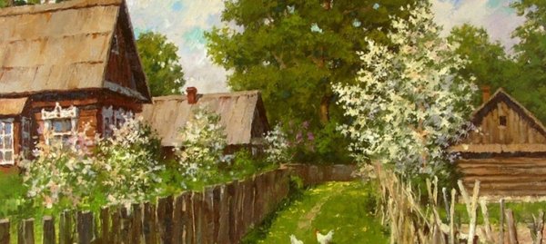 Художник Дмитрий Лёвин. Сады цветут.