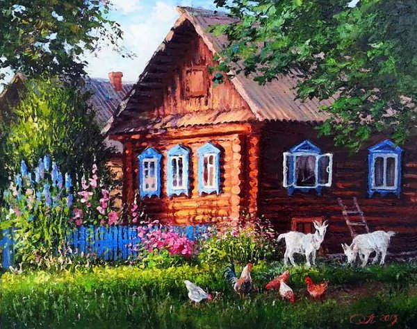 Художник Олег Пятин картины лето