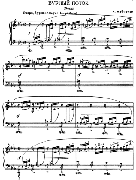 Самуил Майкапар произведения