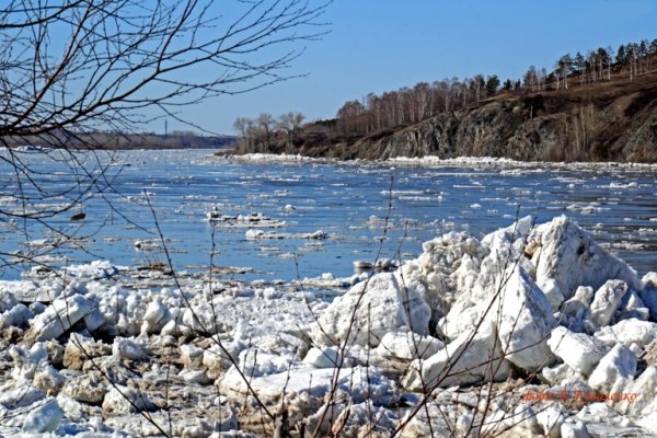 Весна ледоход на реке