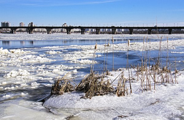 Весна лед на реке