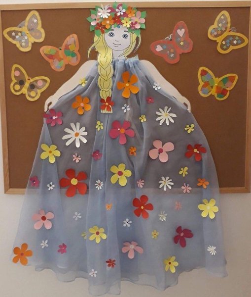 Аппликация на тему Весна