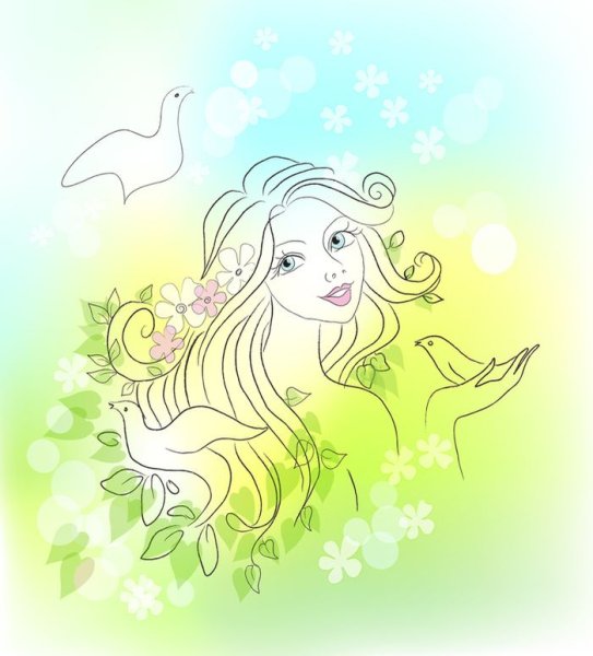 Мультяшные девочки лето