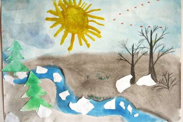 Рисование с детьми Весна