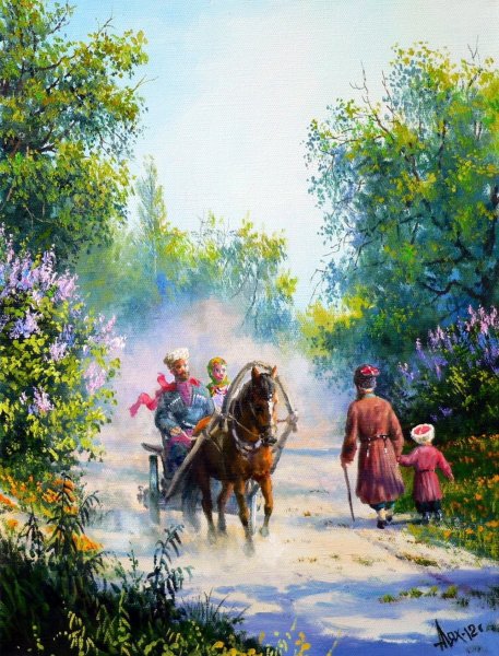 Художник Лях Андрей Петрович Донские казаки