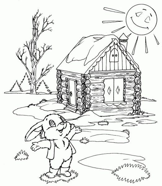 Раскраски весенние цветы пролеска