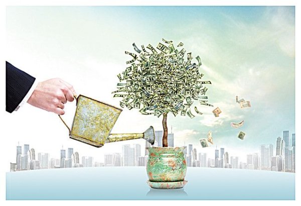 Дерево с деньгами