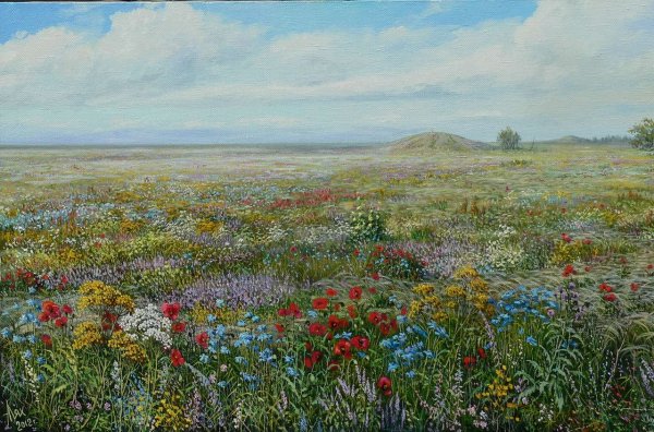 Кустодиев цветущие сады весной