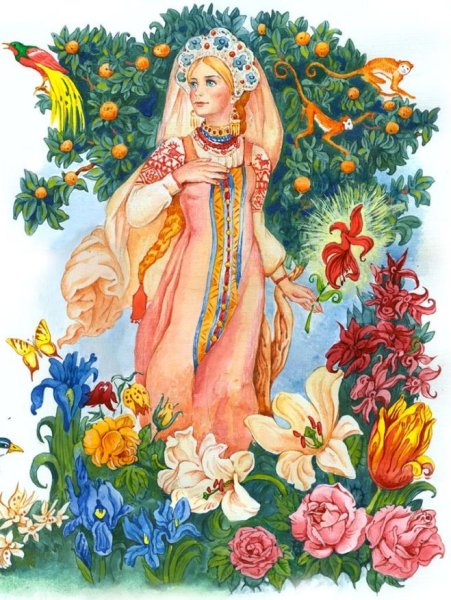 Девушка Весна для детского сада