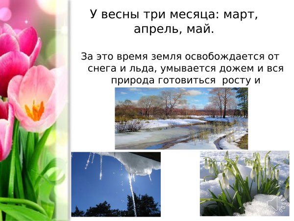 Сезонные изменения весной