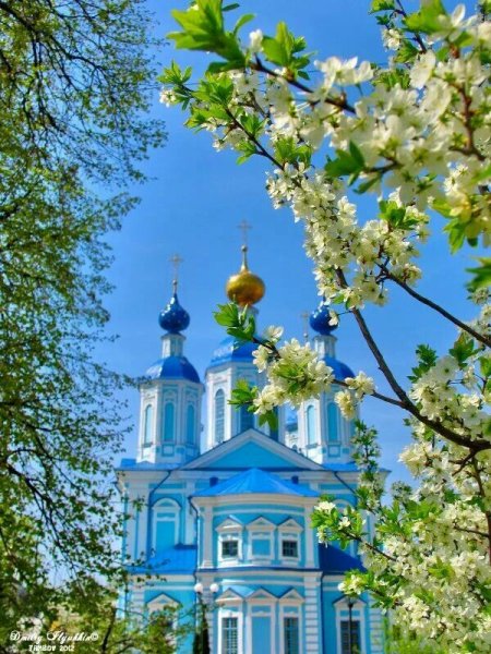 Сергей Андрияки акварель Церковь