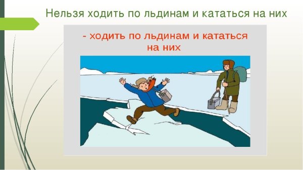 Безопасность на воде зимой
