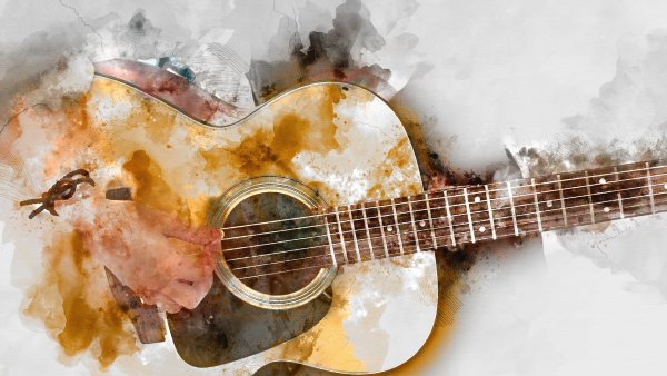 Девушка с электрогитарой