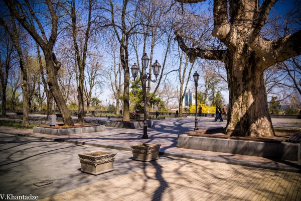 Приморский бульвар весной