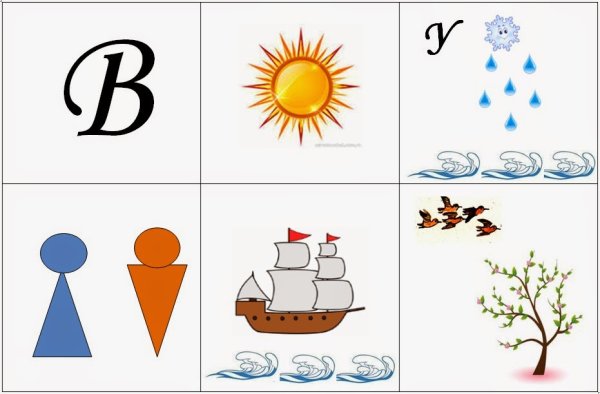 Мнемотаблицы времена года для дошкольников
