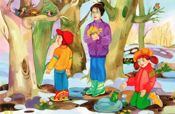 Весна для детей в детском саду