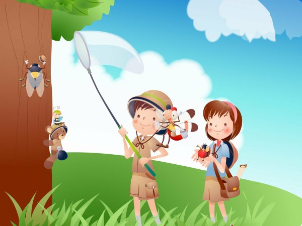 Лето в лагере рисунок